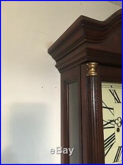 Howard Miller Mahogany Triple Chime Wall Clock Westminster St Michaels 612-224