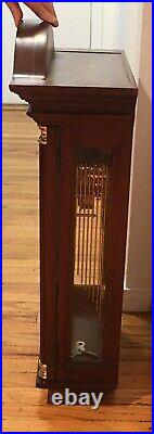 Howard Miller Mahogany Triple Chime Wall Clock Westminster St Michaels 612-224