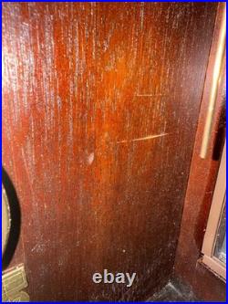 Howard Miller Mahogany Triple Chime Wall Clock Westminster St Michaels 612-224