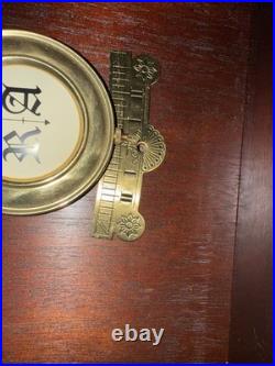 Howard Miller Mahogany Triple Chime Wall Clock Westminster St Michaels 612-224