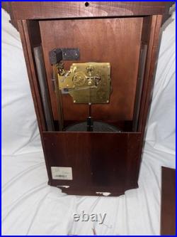 Howard Miller Mahogany Triple Chime Wall Clock Westminster St Michaels 612-224