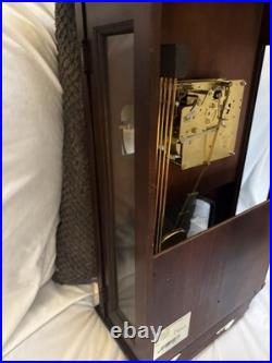 Howard Miller Mahogany Triple Chime Wall Clock Westminster St Michaels 612-224