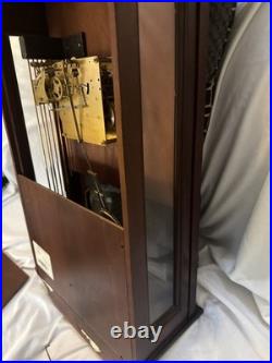 Howard Miller Mahogany Triple Chime Wall Clock Westminster St Michaels 612-224