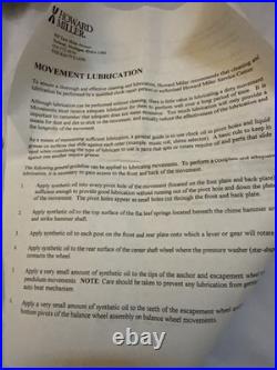 Howard Miller Mahogany Triple Chime Wall Clock Westminster St Michaels 612-224