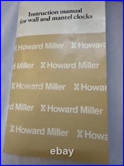 Howard Miller Mahogany Triple Chime Wall Clock Westminster St Michaels 612-224