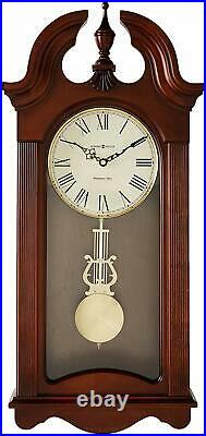 Howard Miller Malia Wall Clock 625-466 Cherry, Quartz & Single Chime Movement