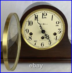 Howard Miller Mantel Clock 2 Jewel #340-020 Made In Germany With Key TESTED