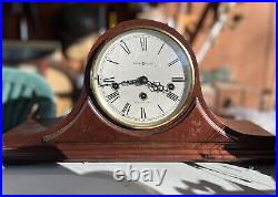 Howard Miller Mantel Clock 2Jewel #340-020 Made In Germany-No Key-Runs & Chimes