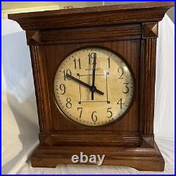 Howard Miller Mantel Clock 630-165 Dual Chime Oak Works