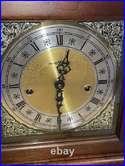 Howard Miller Mantel Shelf Clock Graham Bracket 612-437 Westminster Chimes & Key