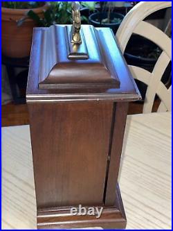 Howard Miller Mantel Shelf Clock Graham Bracket 612-437 Westminster Chimes & Key