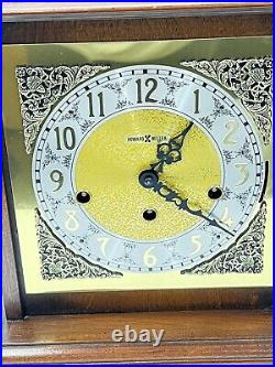 Howard Miller Mantle Clock 612-429 Triple Chime Key Wind #1050-20 withKey & Book