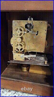 Howard Miller Mantle Clock 612-429 Triple Chime Key Wind #1050-20 withKey & Papers