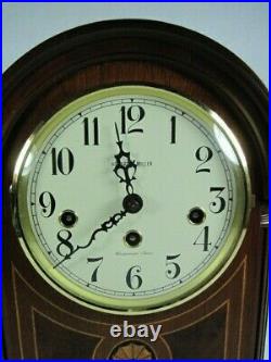 Howard Miller Mantle Clock Westminster Chime Inlaid Barrister Model No # 613-180