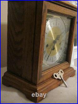 Howard Miller Mantle Westminster Chime Clock Germany 2 Jewels 340-020