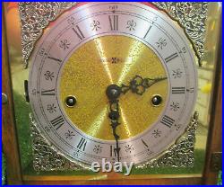 Howard Miller Mantle Westminster Chime Clock Germany 2 Jewels 340-020