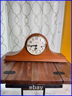 Howard Miller Mason Mantel Clock 630-161 Windsor Cherry, Key-Wound Westminster