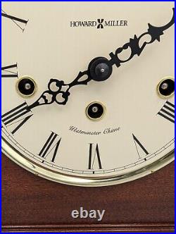 Howard Miller Mason Mantle Clock, Windsor Cherry 630161 5 Jewels Key Clock