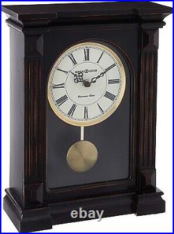 Howard Miller Mia Mantel Clock 635187 Worn Black Pendulum Westminster Timepiece