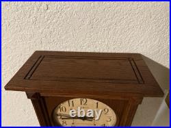 Howard Miller Mission Eastlake Stickley Quartz Mantel Clock 630-165 Dual Chime