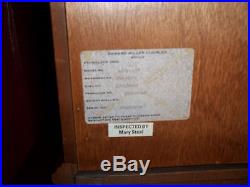 Howard Miller Model 613-104 Key Wind Westminster Chiming Wall Clock WORKS! NR