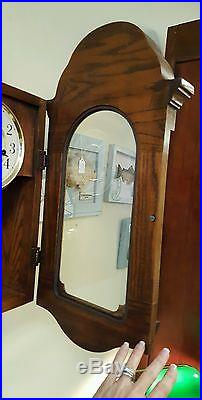 Howard Miller Model 613-226 Wind Westminster Chime Pendulum Wall Clock with Key