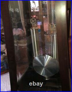 Howard Miller Nouveau 610-931 Great Grandfather Clock BEAUTIFUL 2 Face Dials