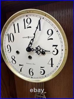 Howard Miller Oak Clock. 620-140 Vintage Westminster Chime. READ