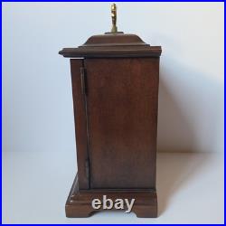 Howard Miller Oak Mantel Clock Westminster Chime 340-020 West Germany 2 Jewels