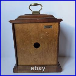 Howard Miller Oak Mantel Clock Westminster Chime 340-020 West Germany 2 Jewels