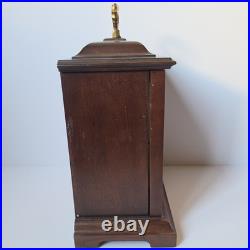 Howard Miller Oak Mantel Clock Westminster Chime 340-020 West Germany 2 Jewels