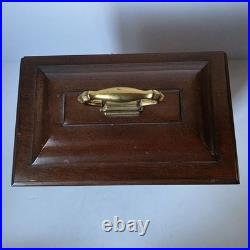 Howard Miller Oak Mantel Clock Westminster Chime 340-020 West Germany 2 Jewels