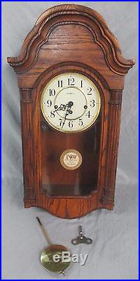 Howard Miller Pendulum Wall Clock Model 613-226 with Key Westminster Chime (AD)