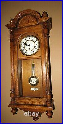Howard Miller Quarter Hour Westminster Chime Vienna Style Wall Clock 8-Day