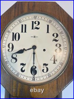 Howard Miller Regulator Wall Clock Chimes Mechanical Key 612-533 Honey Oak Works Howard Miller Regulator Wall Clock Chimes Mechanical Key 612-533 Honey Oak Works