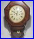 Howard Miller Regulator Westminster Chime Clock Inlaid Wood