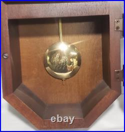 Howard Miller Regulator Westminster Chime Clock Inlaid Wood