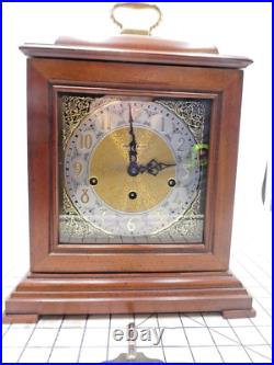 Howard Miller Samual Watson 612-429 Cherry Wood Triple Chime Mantle Clock