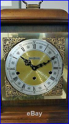 Howard Miller Samuel Watson 612-429 Cherry Mantel Clock, Triple Chime