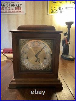 Howard Miller Samuel Watson Mantel Clock 612-429 Triple Chime WORKING With Key