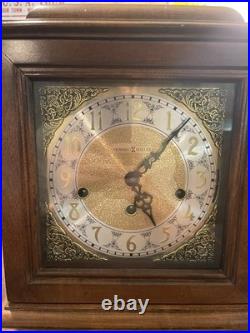 Howard Miller Samuel Watson Mantel Clock 612-429 Triple Chime WORKING With Key