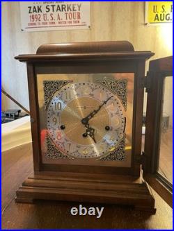 Howard Miller Samuel Watson Mantel Clock 612-429 Triple Chime WORKING With Key Howard Miller Samuel Watson Mantel Clock 612-429 Triple Chime WORKING With Key