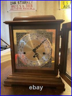 Howard Miller Samuel Watson Mantel Clock 612-429 Triple Chime WORKING With Key