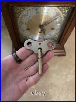 Howard Miller Samuel Watson Mantel Clock 612-429 Triple Chime WORKING With Key