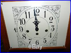 Howard Miller Sandringham 1/4 Hour Westminster Chime Oak Wall Clock 613-108