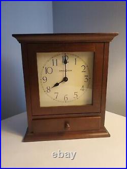 Howard Miller Shaker Style Clock with Drawer Model 613-668