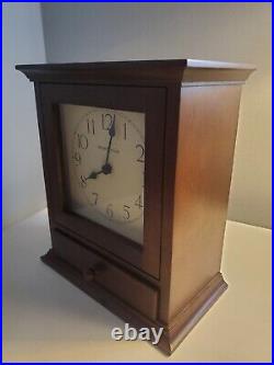 Howard Miller Shaker Style Clock with Drawer Model 613-668