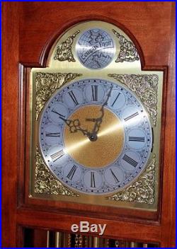 Howard Miller Solid Cherry Grandfather Clock Westminster Chime