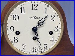 Howard Miller Tambour Key Wound Mantel Clock Westminster Chime 340-020 2 Jewels
