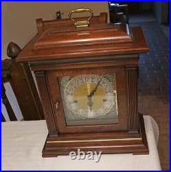 Howard Miller Thomas Tompion Cherry Mantle Clock 612-436 Triple Chime w Key